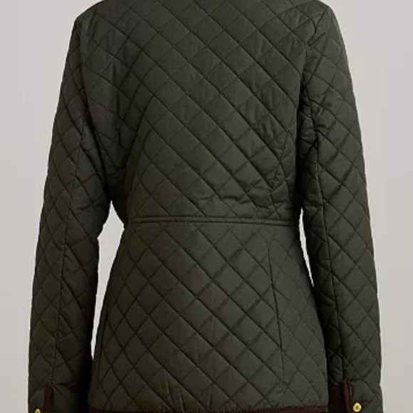 Lauren Ralph Lauren Women's Faux-Sherpa-Collar Quilted Coat, PS - Picture 2 of 4